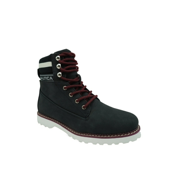 Nautica Women's Galiah Padded Collar Lace Up Hiking Boots, Color Black R… - Picture 3 of 6